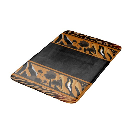 Tiger Stripes Animal Print Badmat (Gekanteld)