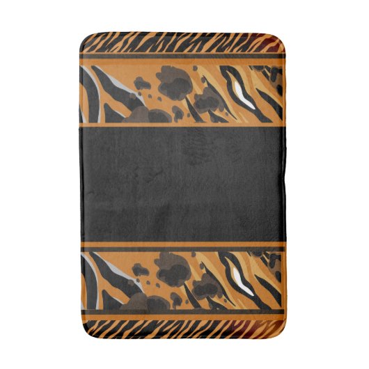 Tiger Stripes Animal Print Badmat (Voorkant Verticaal)