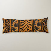 Tiger Stripes Animal Print Lichaamskussen (Achterkant)