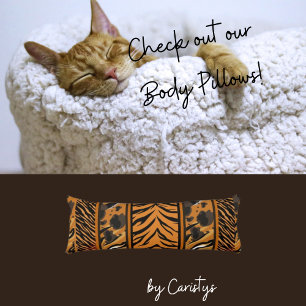 Tiger Stripes Animal Print Lichaamskussen