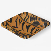 Tiger Stripes Animal Print Papieren Bordje (Gebogen)