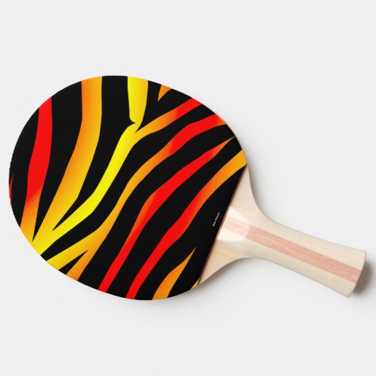 Tiger Stripes Animal Print Ping Pong Paddle Tafeltennisbatje (Zijkant)