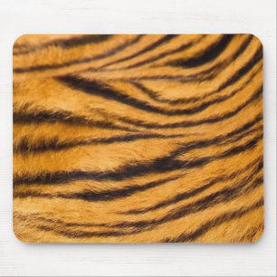 Tiger Stripes Fur Black en Oranje personaliseren d Muismat