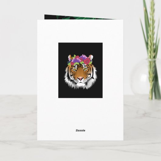 Tiger Stripes Hé, jullie kletsen en Kittens Feestdagen Kaart (Achterkant)