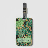 Tiger Stripes Jungle Camouflage Personalised Bagagelabel (Voorkant (verticaal))