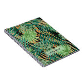Tiger Stripes Jungle Camouflage Personalised Notitieboek (Rechterzijde)