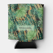 Tiger Stripes Oerwoud Camouflage, gepersonaliseerd Blikjeskoeler (Voorkant)