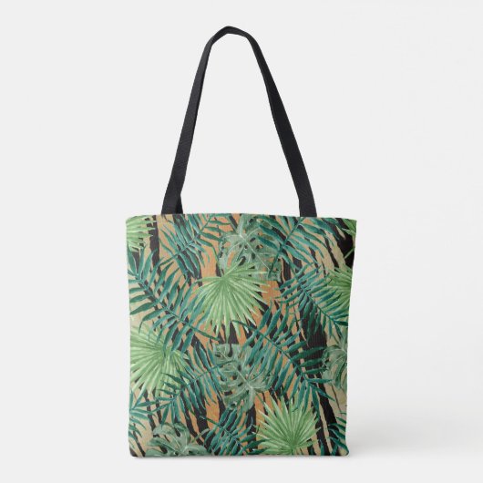 Tiger Stripes Oerwoud Camouflage, gepersonaliseerd Tote Bag (Achterkant)