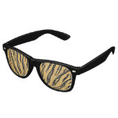 Tiger Stripes Party Shades Retro Zonnebril (Gekanteld)