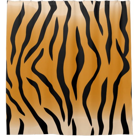Tiger stripes pattern douchegordijn (Voorkant)