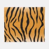 Tiger stripes pattern fleece deken (Voorkant (Horizontaal))