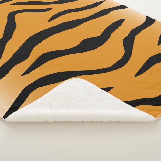 Tiger stripes pattern sherpa deken (3/4)