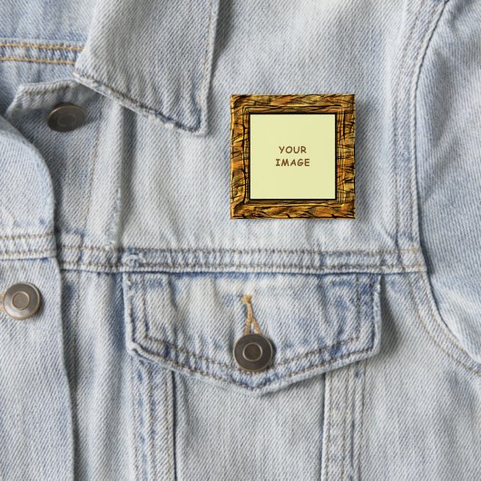 Tiger Stripes Photo Lijst Button (In situ)