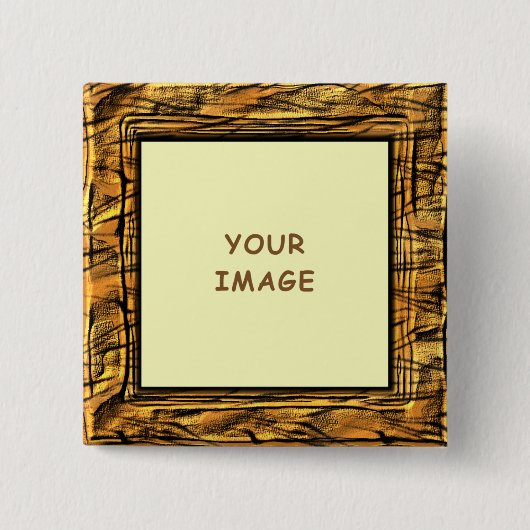 Tiger Stripes Photo Lijst Button (Voorkant)