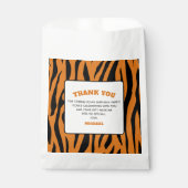 Tiger Stripes WILD ONE 1st Birthday Thank You Bedankzakje (Voorkant)