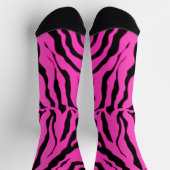 Tiger Stripes (zwart en roze) — Dierafdrukken 2 Sokken (Top)