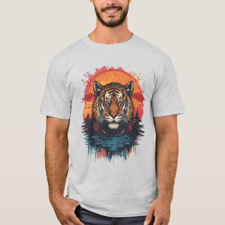  Tiger Sunset Art - Wild Oerwoud Big Cat T-shirt