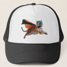 Tiger Superhero Baseball Hat