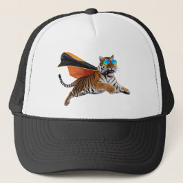 Tiger Superhero Baseball Hat Trucker Pet