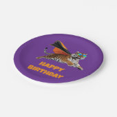 Tiger Superhero Papieren Bordje (Gekanteld)