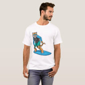 Tiger Surfing Surfboard Summer T-shirt (Voorkant volledig)