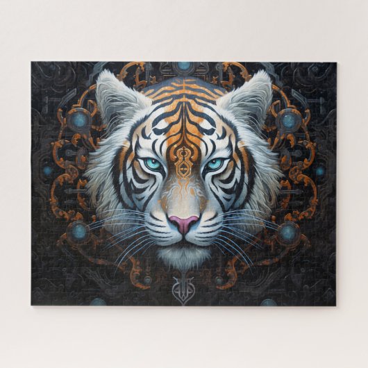 Tiger Surreal Fantasy Kunst Legpuzzel (Horizontaal)
