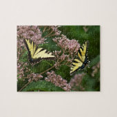 Tiger Swallowtail Butterflies over Joe Pye Weed Legpuzzel (Horizontaal)