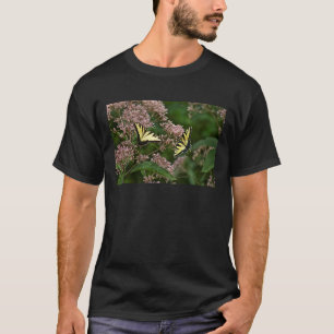 Tiger Swallowtail Butterflies over Joe Pye Weed T-shirt