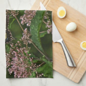Tiger Swallowtail Butterflies over Joe Pye Weed Theedoek (Quarter Fold)