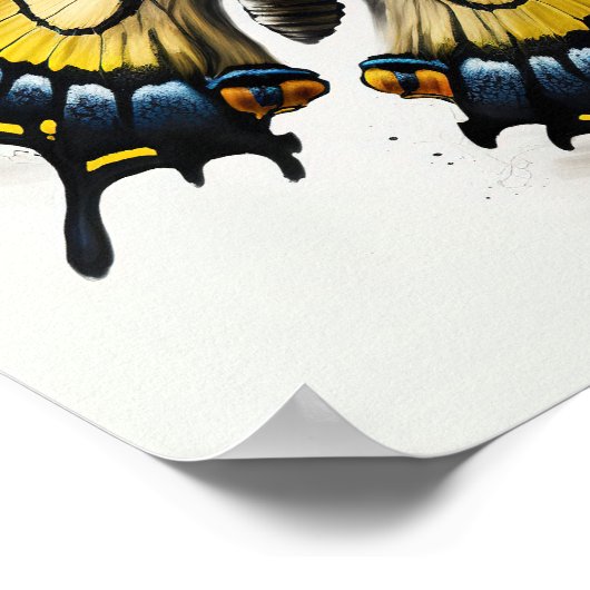 Tiger Swallowtail Butterfly Art Print Poster (Hoek)