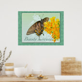 Tiger Swallowtail Butterfly Beauty omringt ons Poster (Keuken)