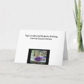 Tiger Swallowtail Butterfly Birthday Kaart (Achterkant)