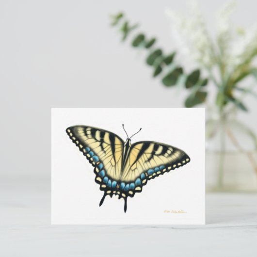 Tiger Swallowtail Butterfly Briefkaart (Staand voorkant)