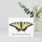 Tiger Swallowtail Butterfly Briefkaart (Staand voorkant)