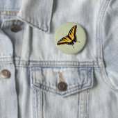 Tiger Swallowtail Butterfly Button (In situ)