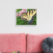Tiger Swallowtail Butterfly Canvas Afdruk (Insitu (Woonkamer))