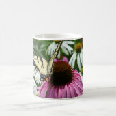 Tiger Swallowtail Butterfly Coneflower Coffee Mok (Center)