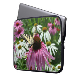 Tiger Swallowtail Butterfly Flower Laptop Sleeve