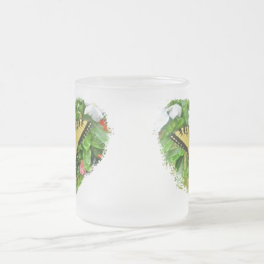 Tiger Swallowtail Butterfly Matglas Koffiemok (Center)