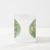 Tiger Swallowtail Butterfly op Milkweed Matglas Koffiemok (Center)