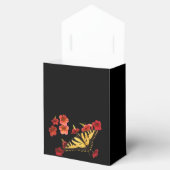 Tiger Swallowtail Butterfly op Red Flowers Bedankdoosjes (Geopend)