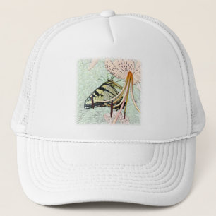 Tiger Swallowtail Butterfly op Turks Pet Lily