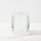 Tiger Swallowtail Butterfly op Turks Pet Lily Matglas Koffiemok (Center)