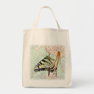 Tiger Swallowtail Butterfly op Turks Pet Lily Tote Bag