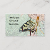 Tiger Swallowtail Butterfly op Turks Pet Lily Visitekaartje (Achterkant)