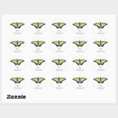 Tiger Swallowtail Butterfly Ronde Sticker (Vel)