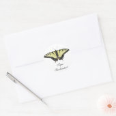 Tiger Swallowtail Butterfly Ronde Sticker (Envelop)