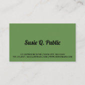 Tiger Swallowtail Butterfly Visitekaartje (Voorkant)