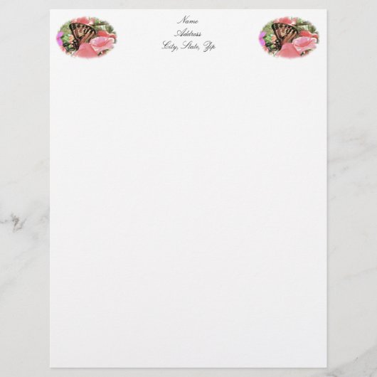 Tiger Swallowtail Letterhead Persoonlijk Briefhoofd (Voorkant)