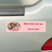 Tiger Swallowtail Love Natuur Bumpersticker (Op auto)